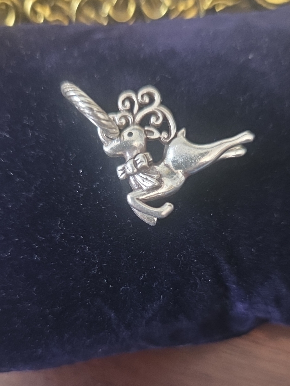 BRIGHTON Silver Reindeer Charm/Pendant -